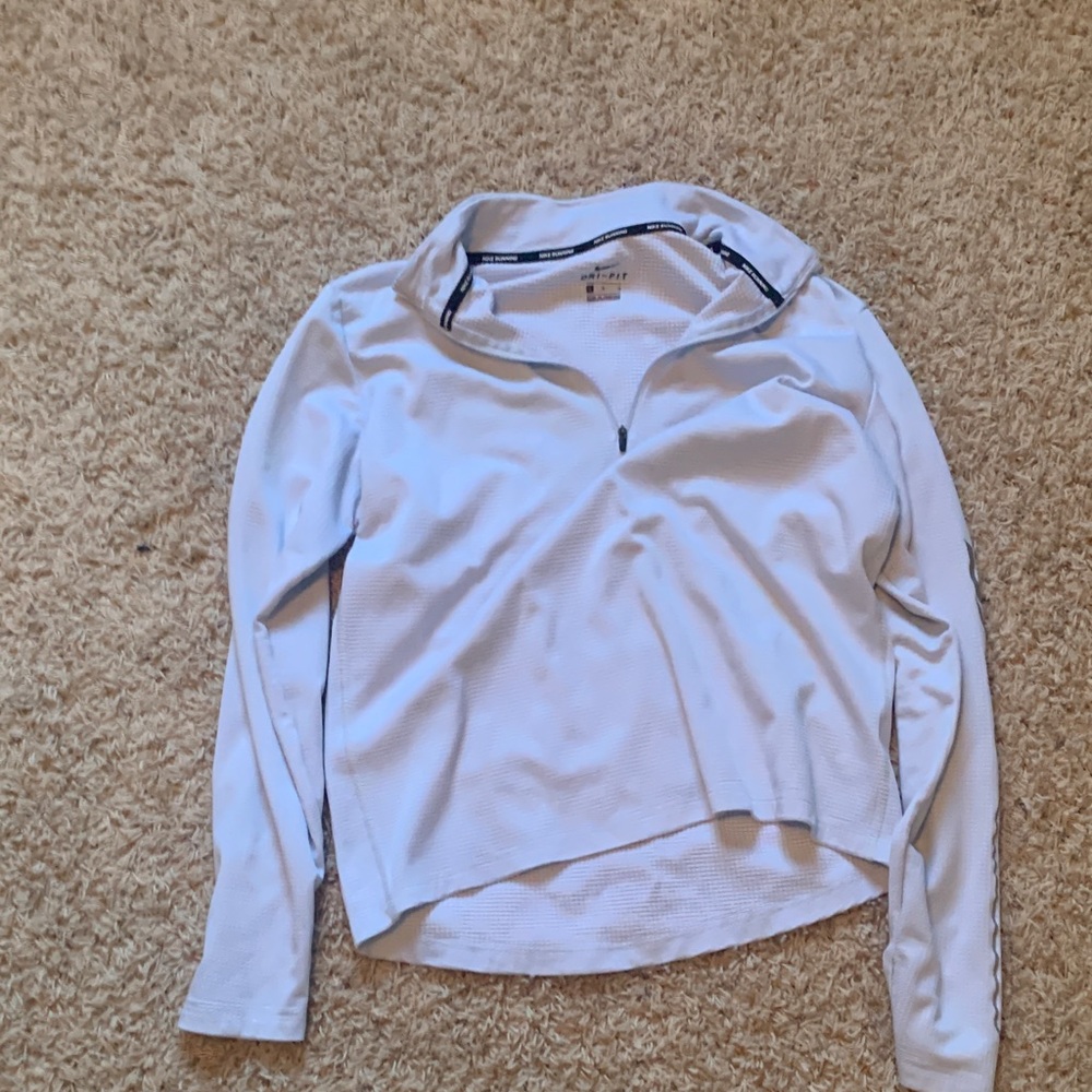 Nike White Zip-Up Jacket